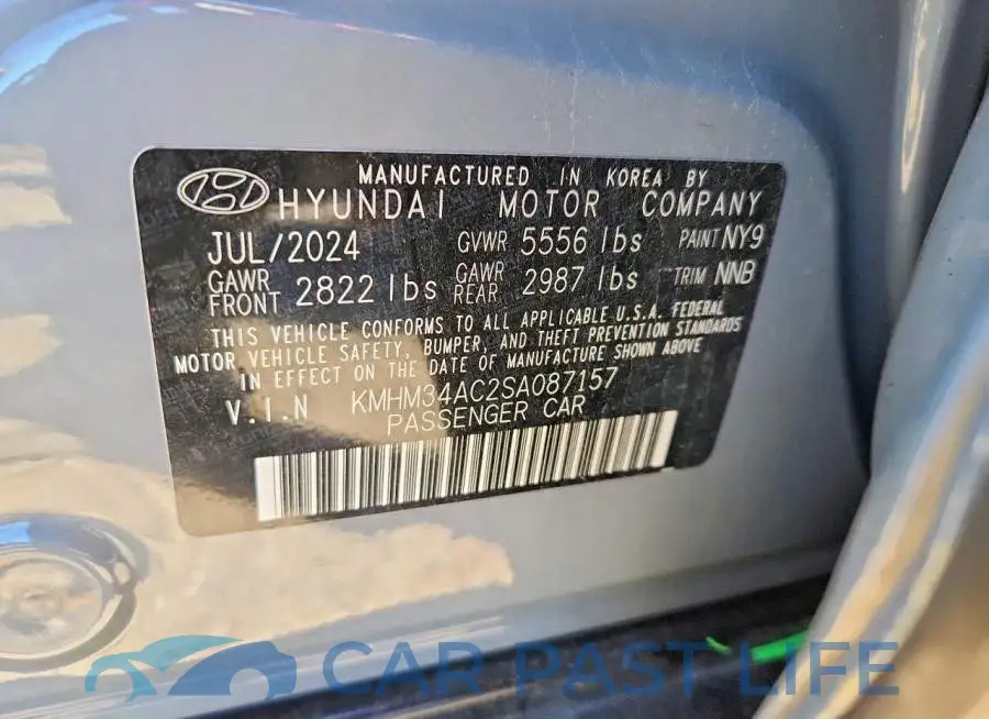 KMHM34AC2SA087157# 12