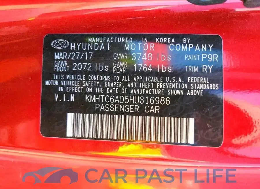KMHTC6AD5HU316986# 12