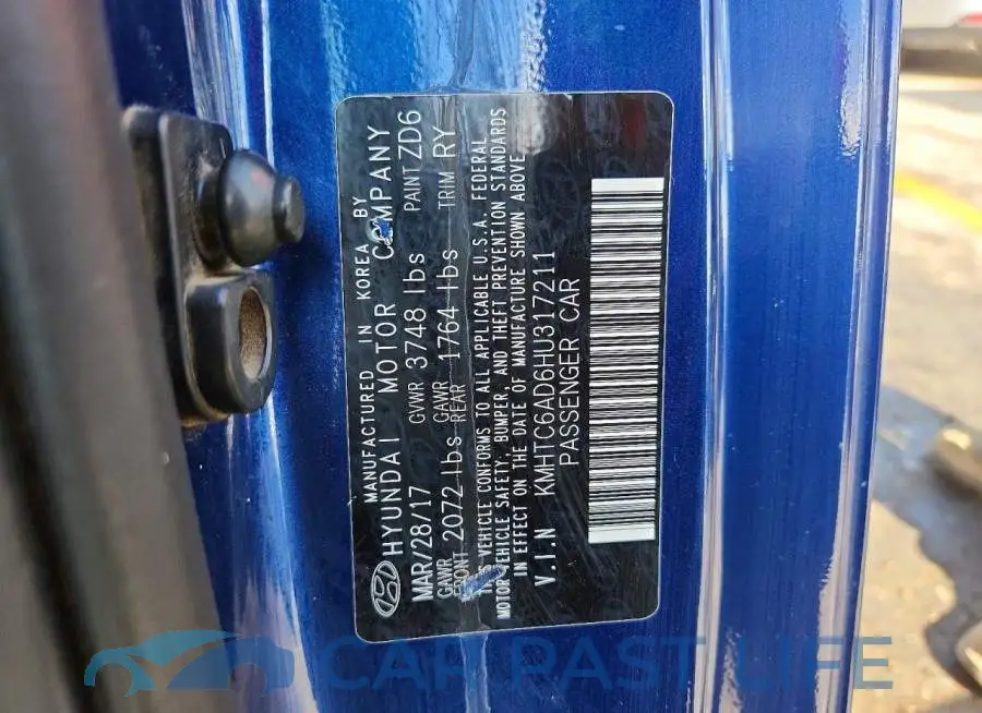 KMHTC6AD6HU317211# 12