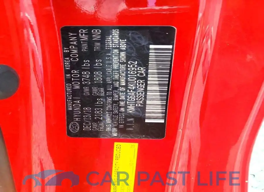 KMHTG6AF4KU016952# 12