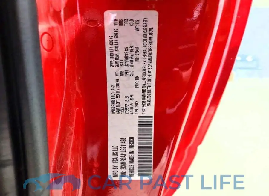 3C6MR5AJ1LG211498# 13