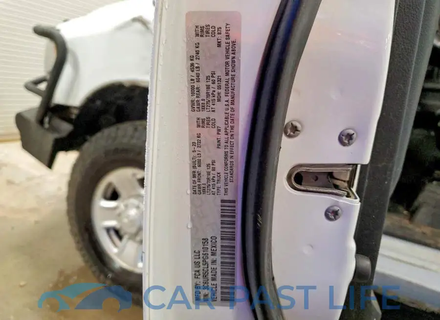 3C6UR5CL5PG610158# 12