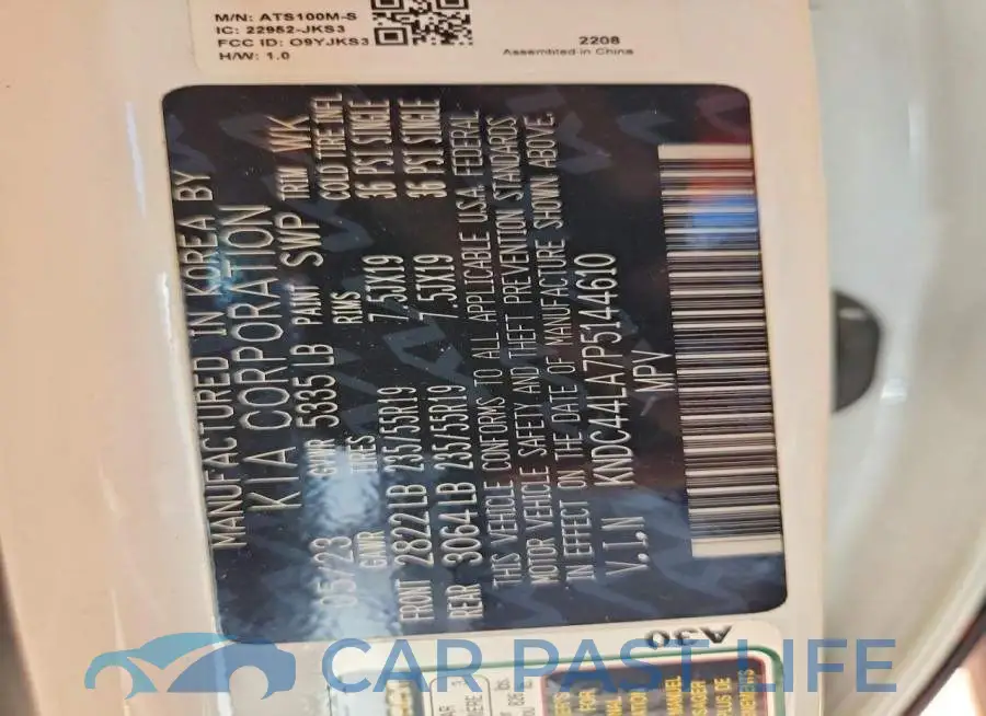 KNDC44LA7P5144610# 13