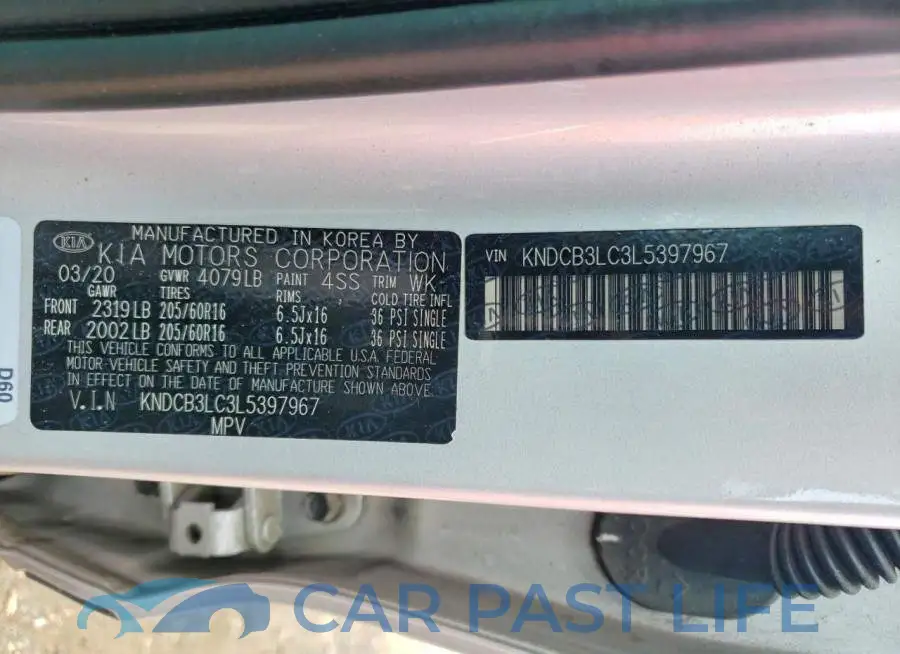 KNDCB3LC3L5397967# 14