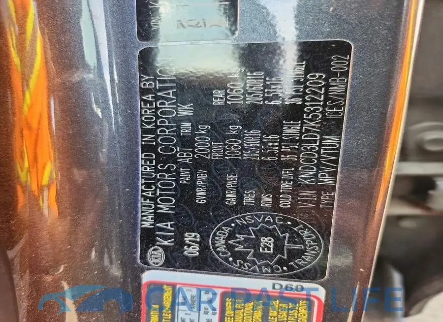KNDCD3LD7K5312209# 12