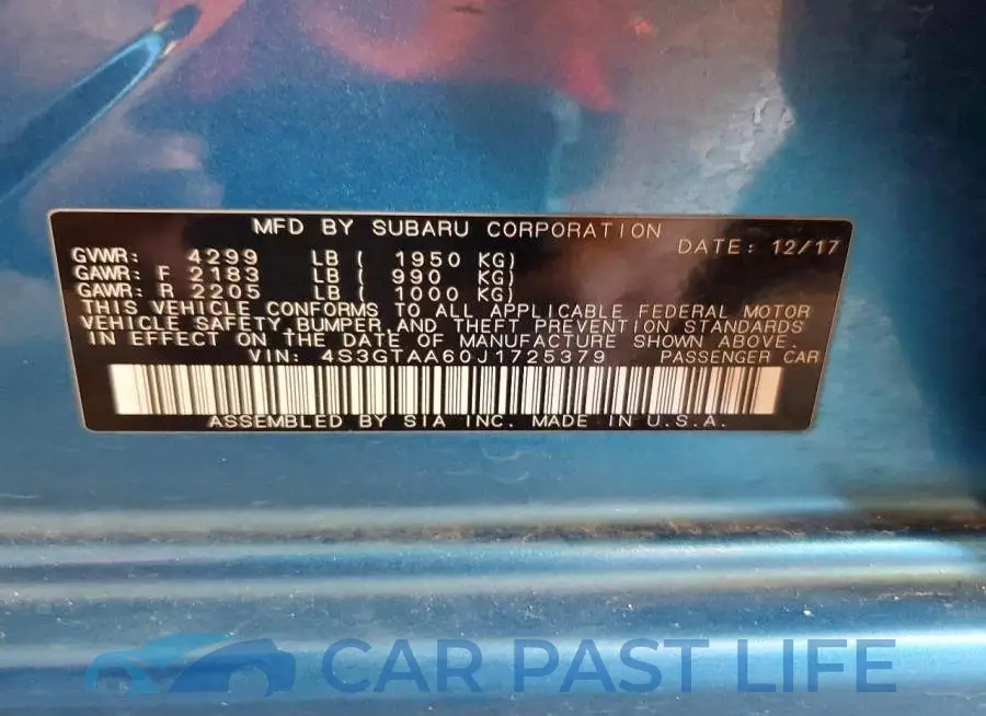 4S3GTAA60J1725379# 13