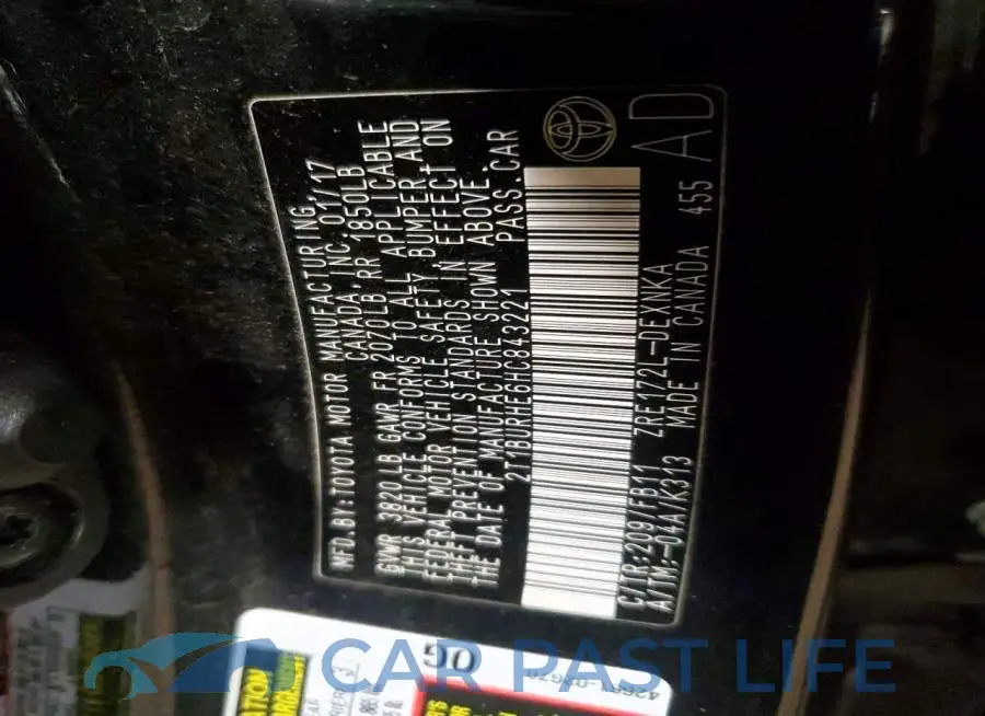 2T1BURHE6HC843221# 12