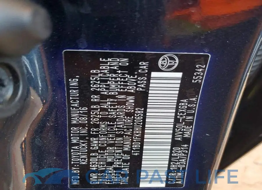4T1BD1FK8HU206582# 13