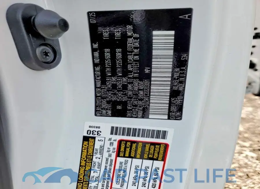5TDZSKFC3SS203091# 12