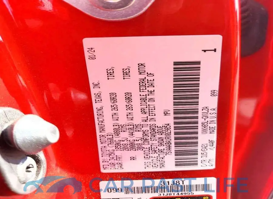7SVAAABA1RX029854# 13