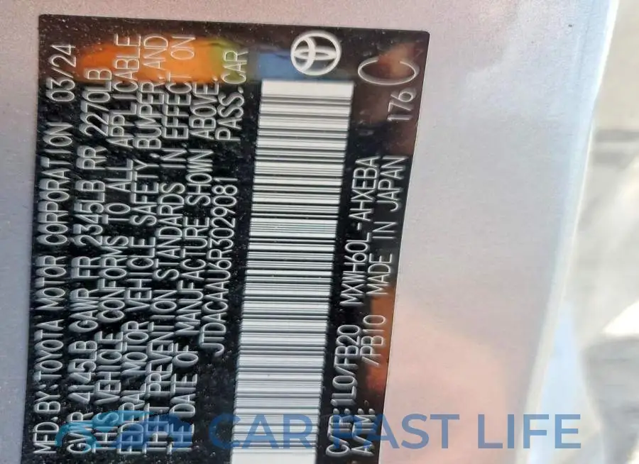 JTDACAAU6R3029081# 12