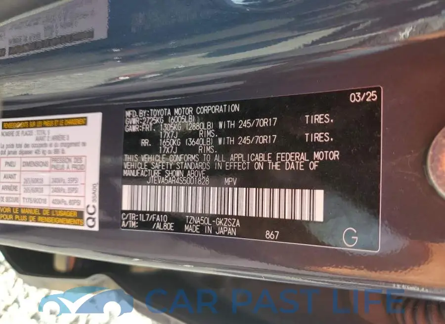 JTEVA5AR4S5001828# 13