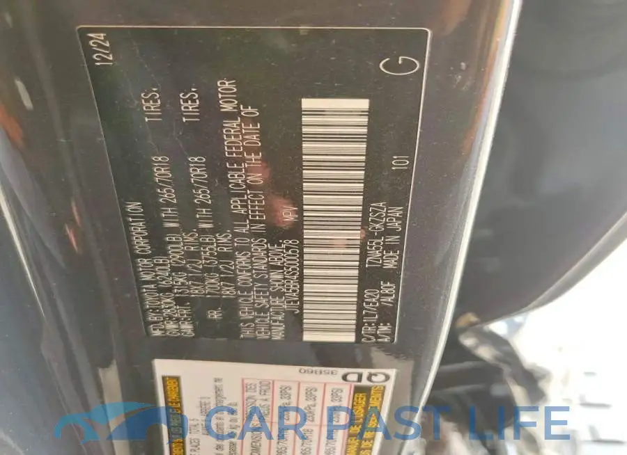 JTEVA5BR4S5000578# 12