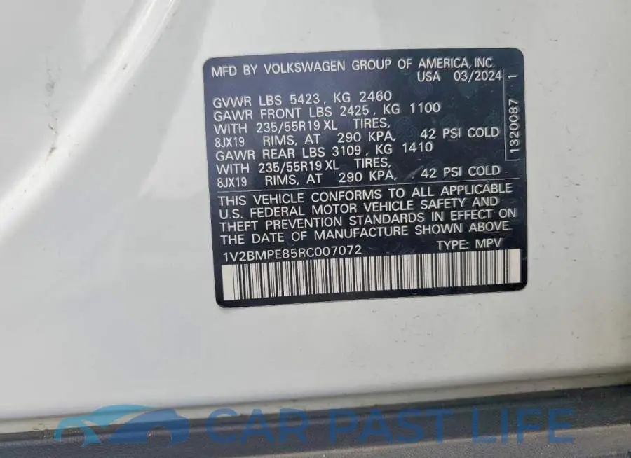1V2BMPE85RC007072# 13