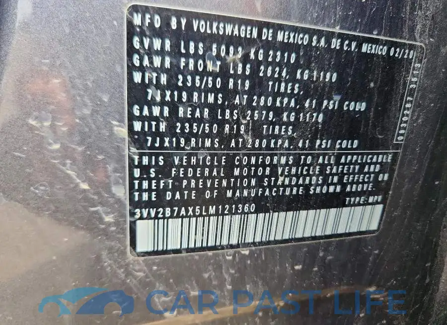3VV2B7AX5LM121360# 13