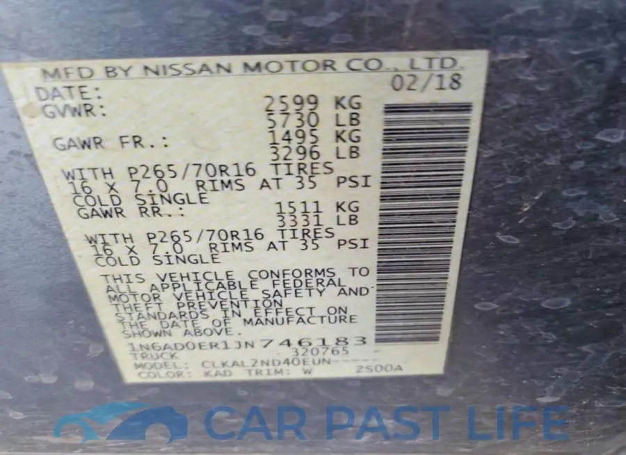 1N6AD0ER1JN746183# 13