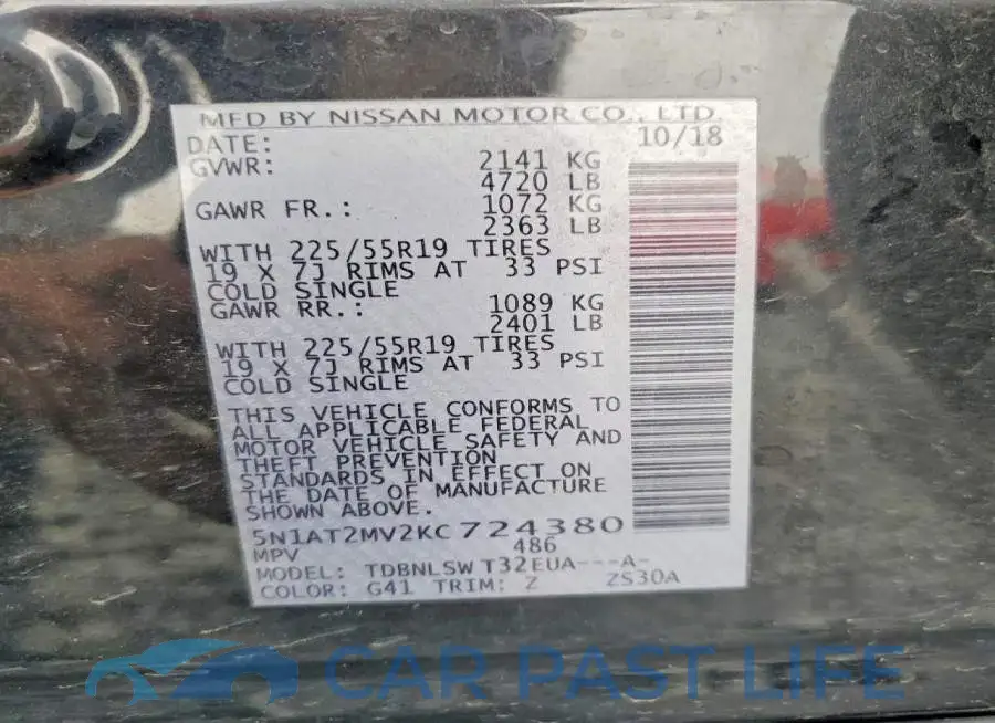 5N1AT2MV2KC724380# 13
