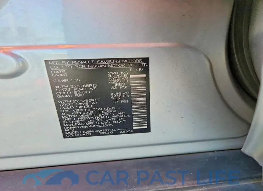 KNMAT2MV4KP521505# 12