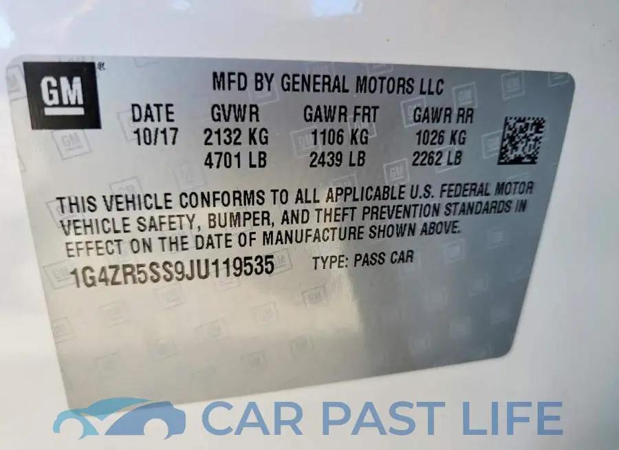1G4ZR5SS9JU119535# 12