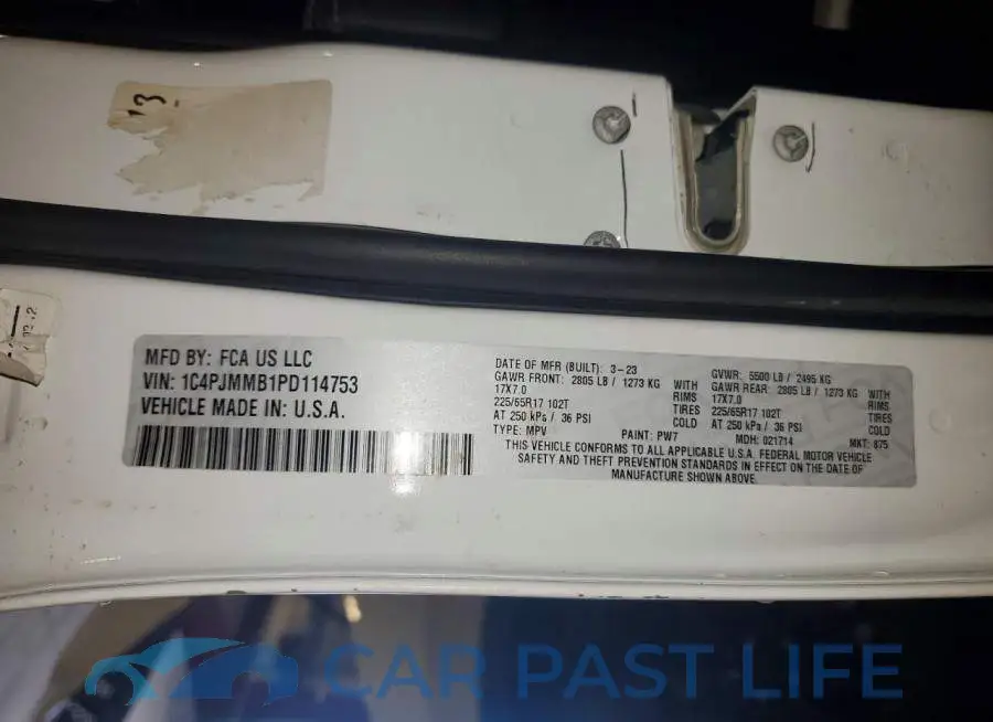 1C4PJMMB1PD114753# 13