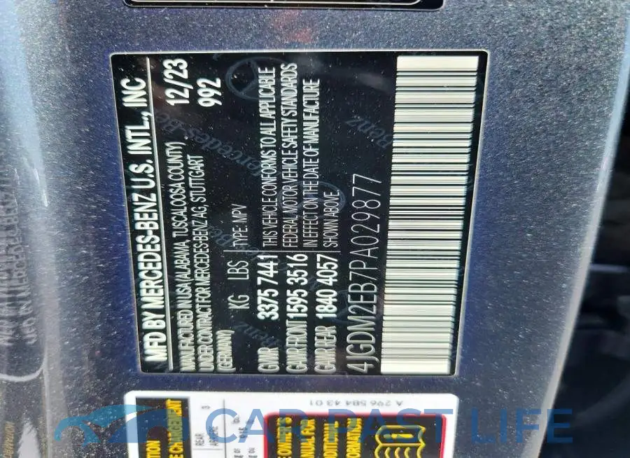 4JGDM2EB7PA029877# 13