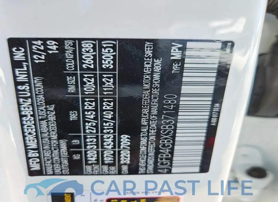 4JGFB4GBXSB371480# 13