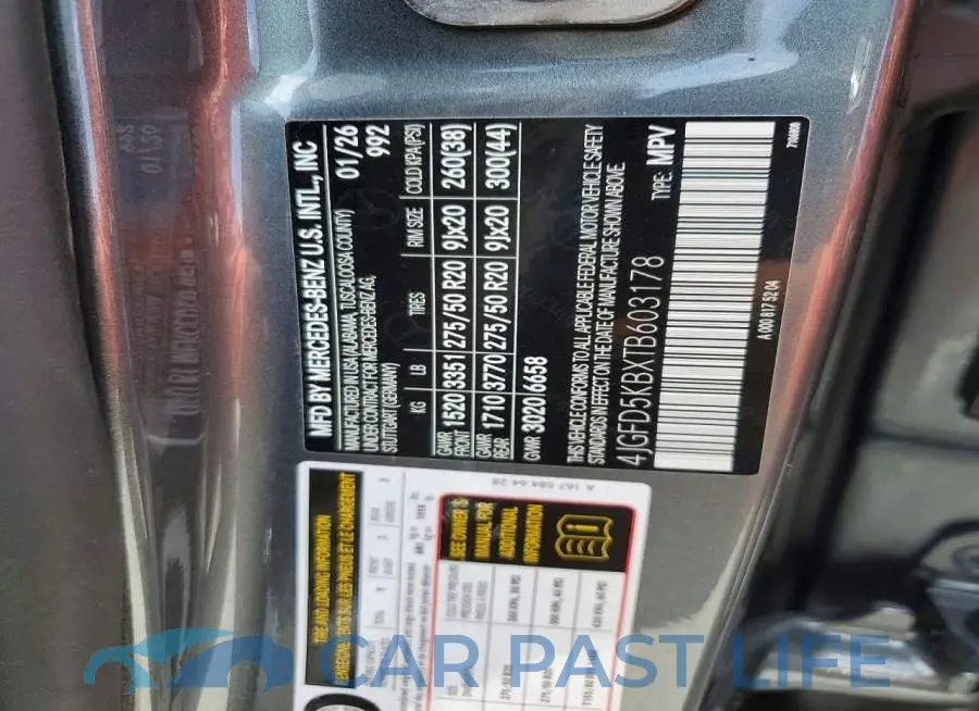 4JGFD5KBXTB603178# 14