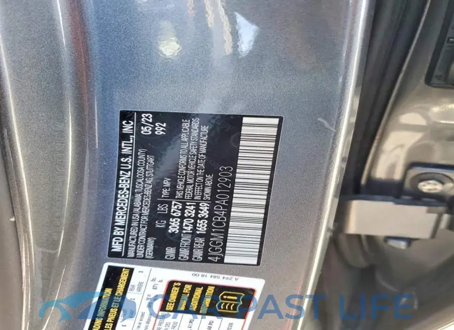 4JGGM1CB4PA012903# 12