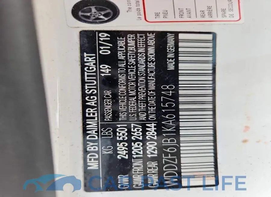 WDDZF6JB1KA615748# 12