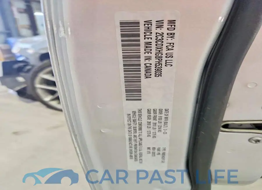 2C3CDXHG8PH539035# 12