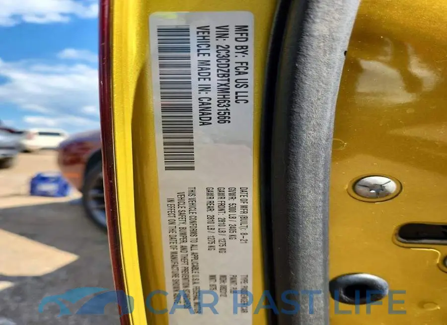2C3CDZBTXMH631566# 12