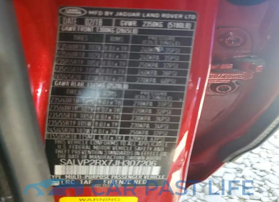 SALVP2RX7JH307206# 14