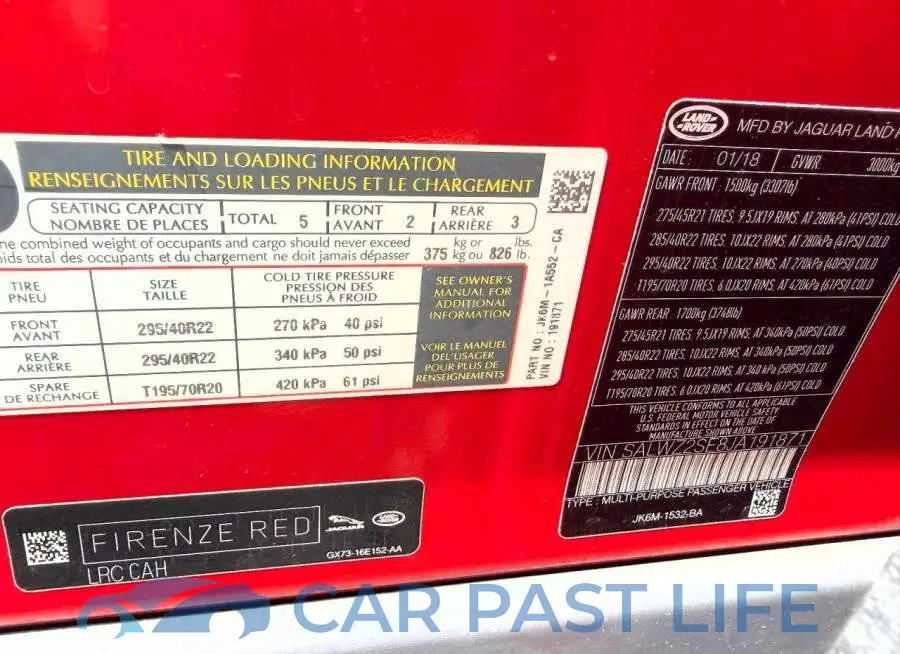 SALWZ2SE8JA191871# 10