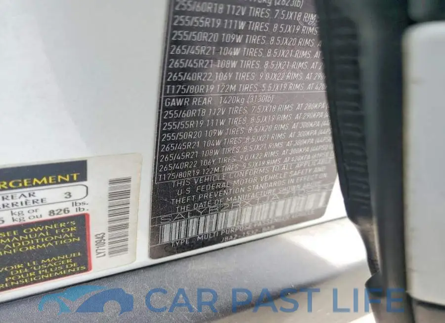 SALYB2RX1JA710943# 13
