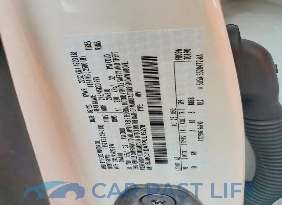 5LMCJ1DA7PUL19278# 12