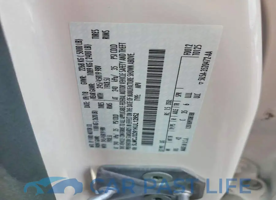 5LMCJ3D91KUL12952# 13
