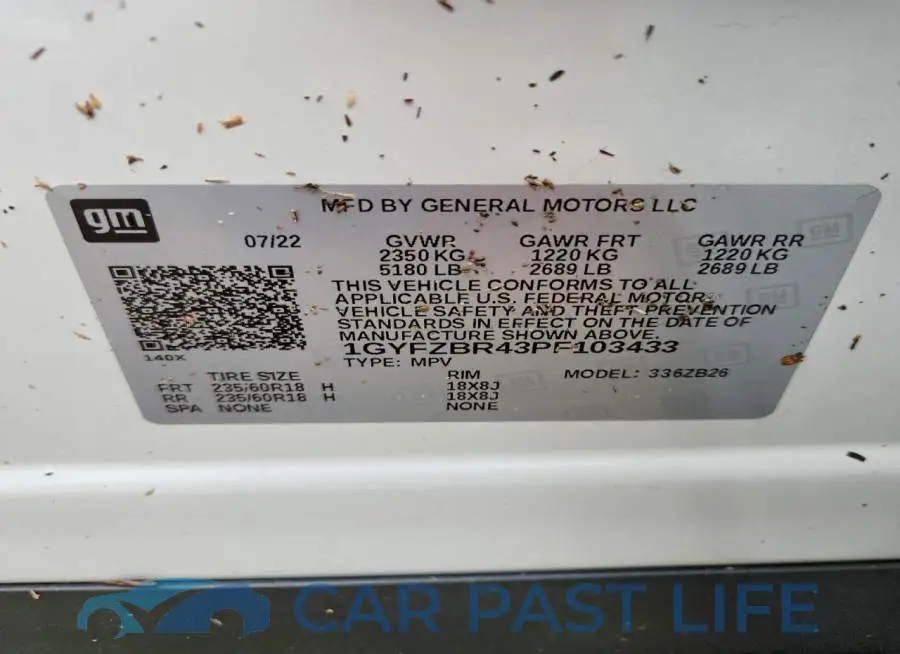 1GYFZBR43PF103433# 13
