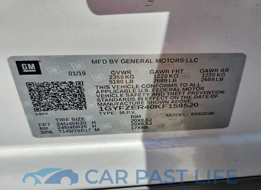 1GYFZER40KF159520# 12