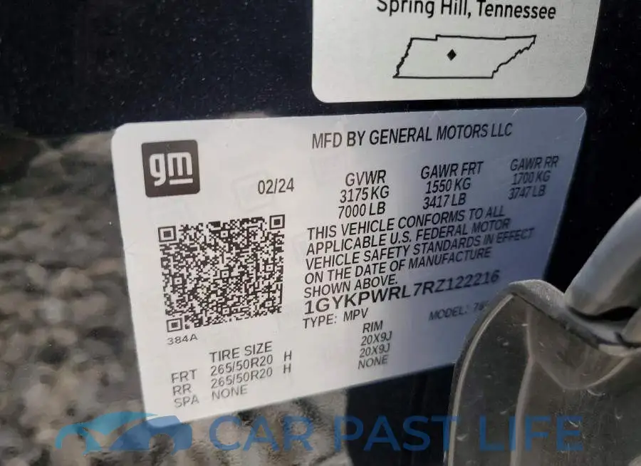 1GYKPWRL7RZ122216# 12