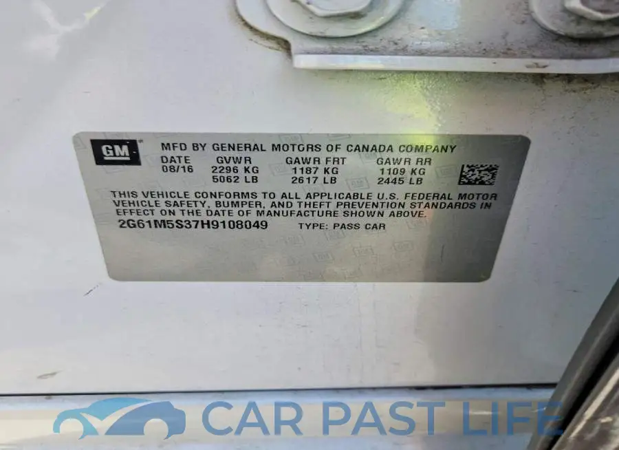 2G61M5S37H9108049# 12