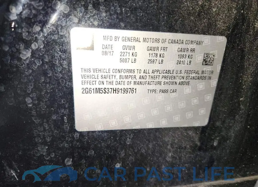 2G61M5S37H9199761# 12