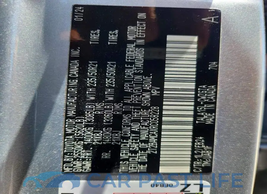 2T2BAMCAXRC058228# 14