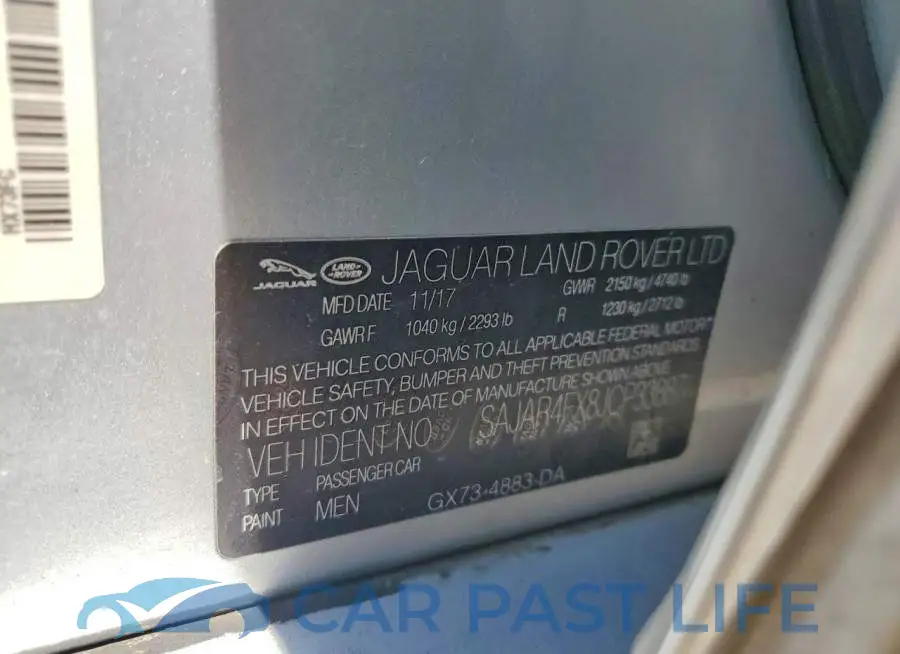 SAJAR4FX8JCP33887# 12