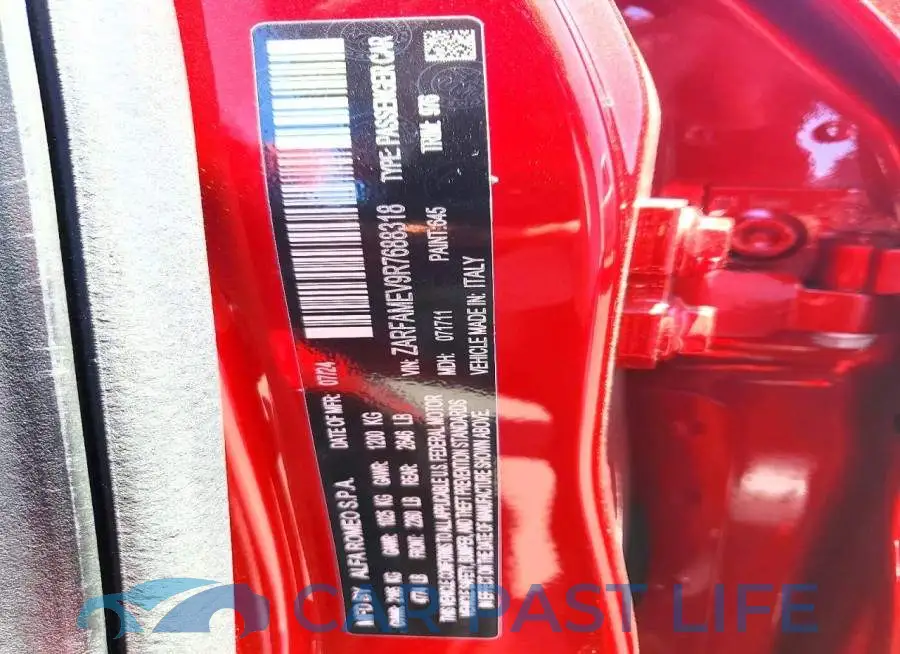 ZARFAMEV9R7688318# 12