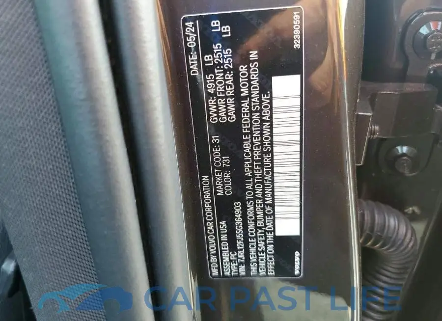 7JRL12FJ5SG364903# 13