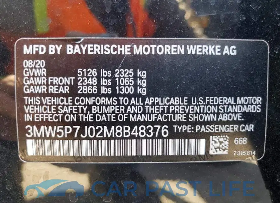 3MW5P7J02M8B48376# 12