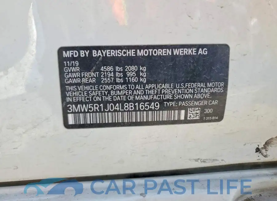 3MW5R1J04L8B16549# 12