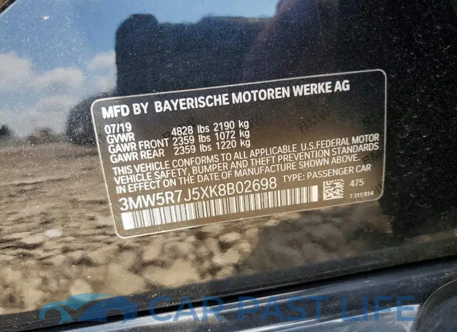3MW5R7J5XK8B02698# 12