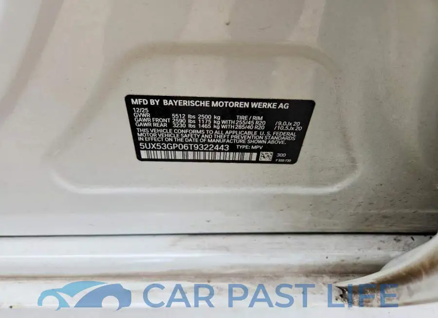 5UX53GP06T9322443# 13