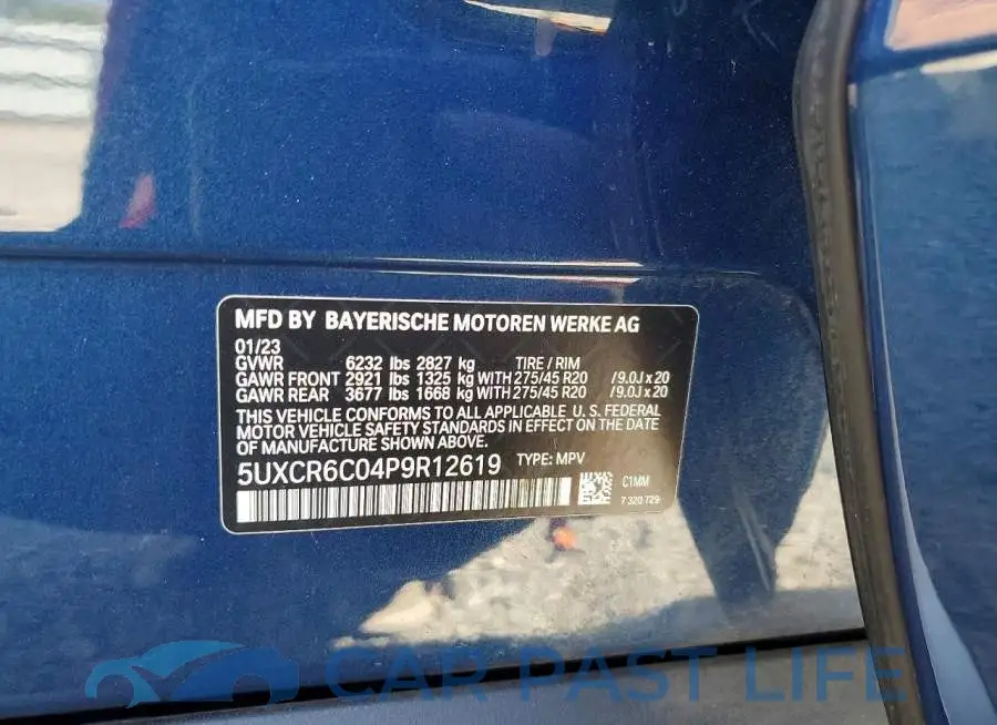 5UXCR6C04P9R12619# 14